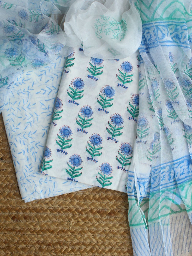 Hand Block Printed Dress Material