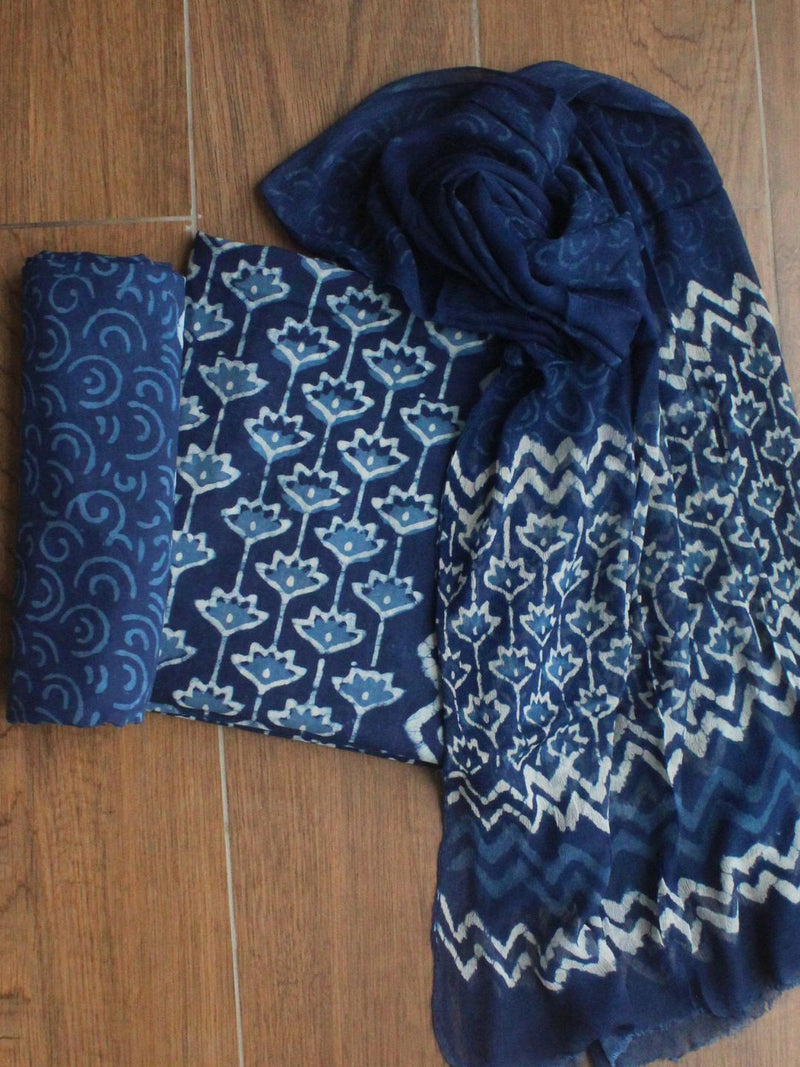 Hand Block Printed Dress Material