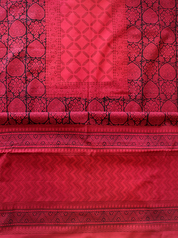 Pink Bagh Hand Block Printed Pure Cotton Dress Material