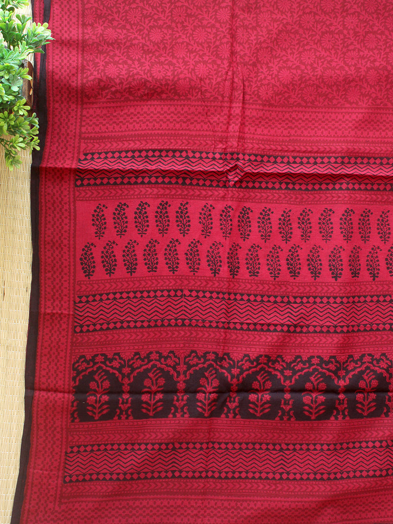 Pink Bagh Hand Block Printed Pure Cotton Dress Material