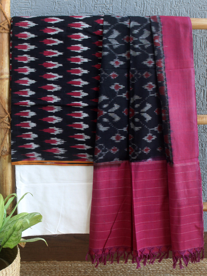 Pochampally Ikkat Handloom Cotton Dress Material