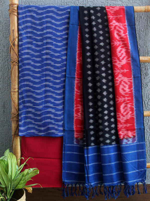 Pochampally Ikkat Handloom Cotton Dress Material