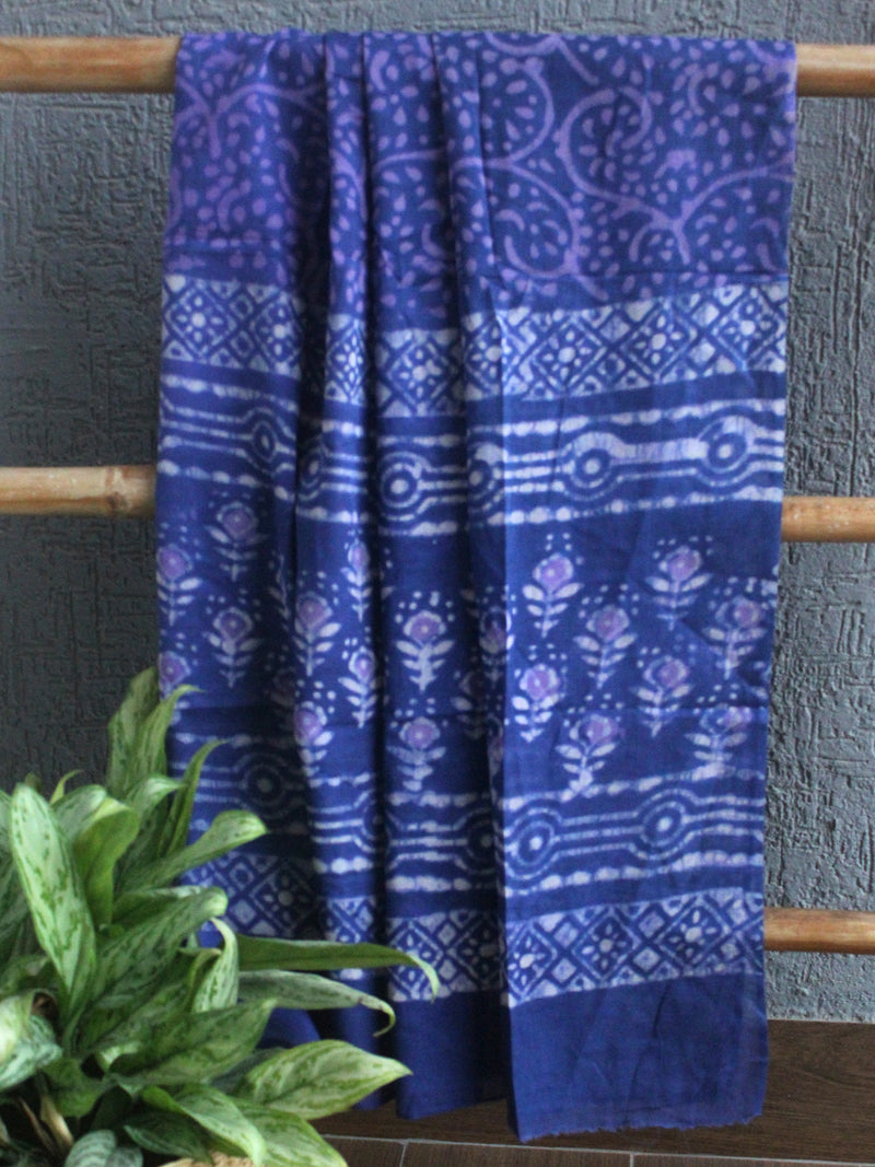 Hand Block Printed Dress Material With Cotton Dupatta