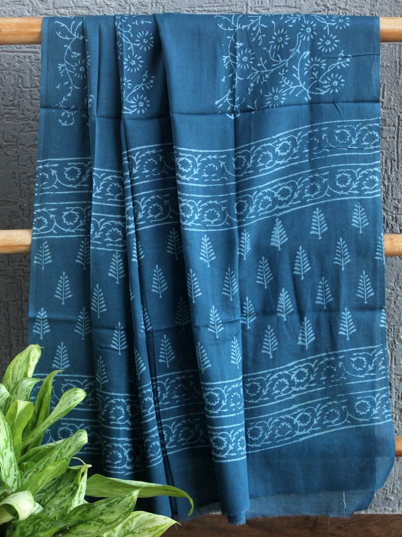 Hand Block Printed Dress Material With Cotton Dupatta