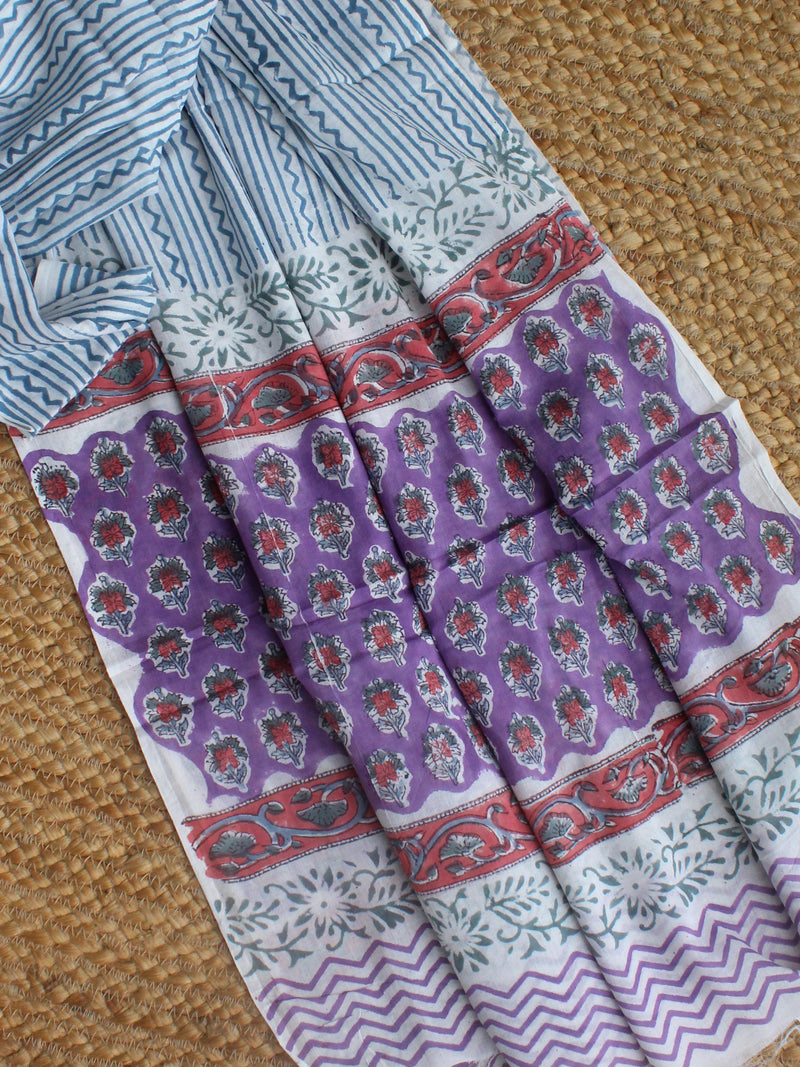 Hand Block Printed Cotton Dress Material