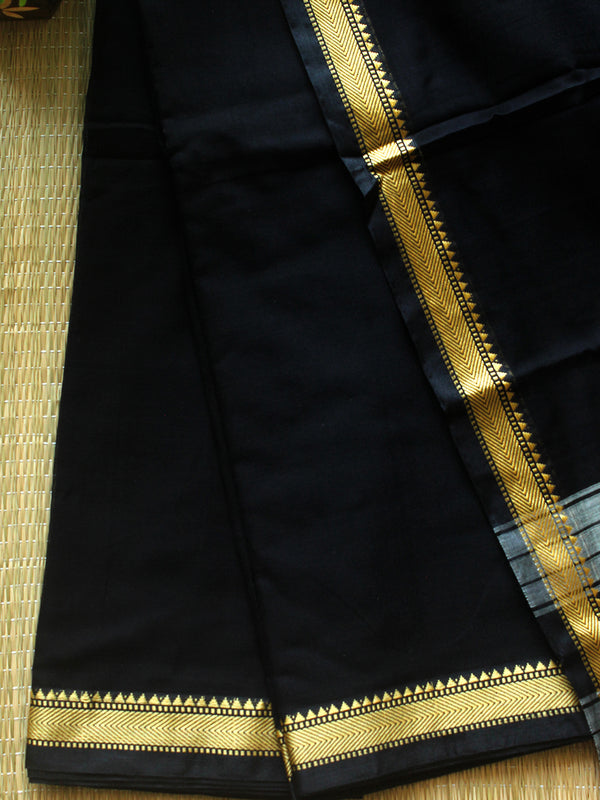 Black Dharwad Cotton Dress Material