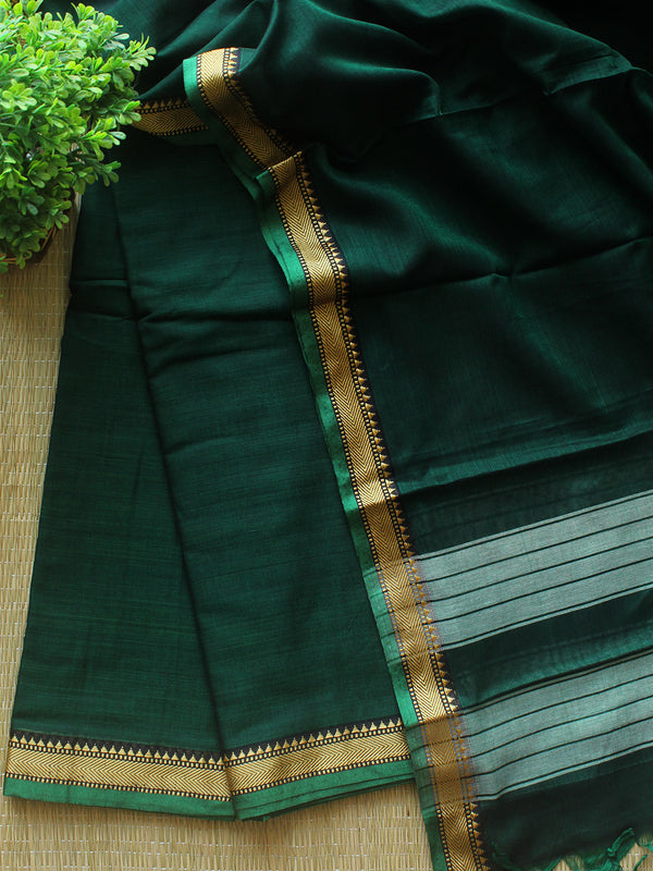 Green Dharwad Cotton Dress Material