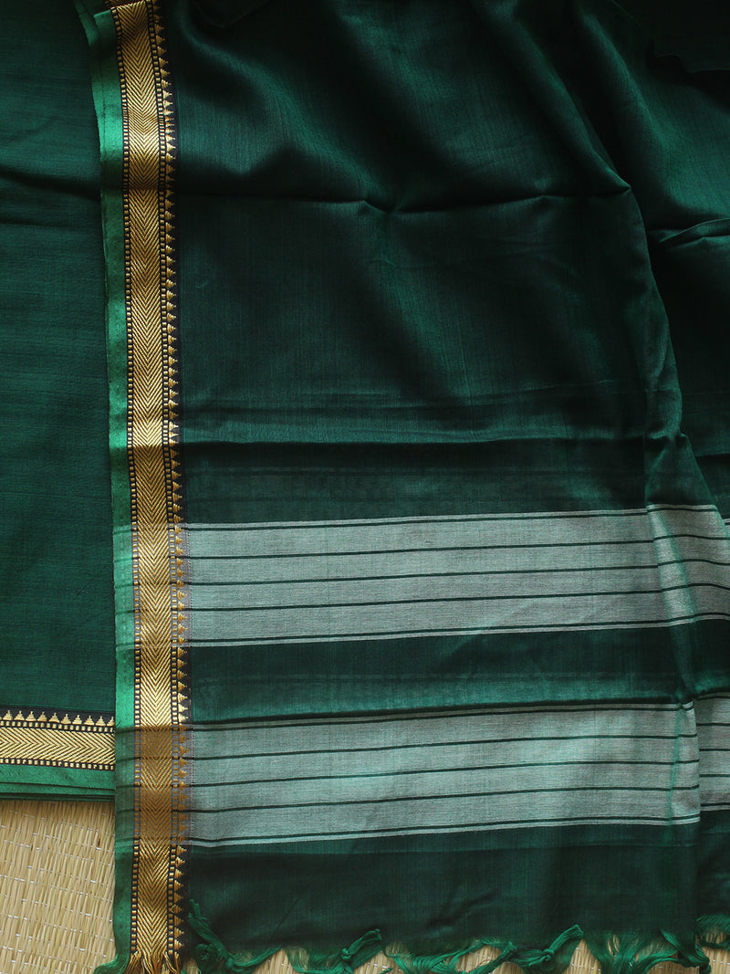 Green Dharwad Cotton Dress Material