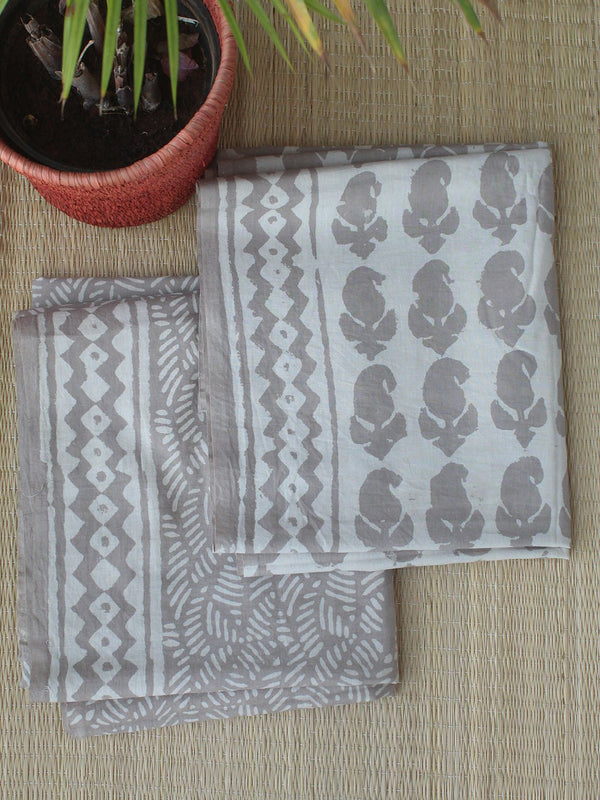 Kashish Batik Hand Block Printed Cotton Dress Material