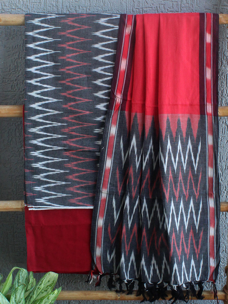 Pochampally Ikkat Handloom Cotton Dress Material