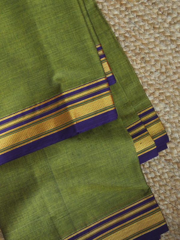 Green Dharwad Cotton Dress Material