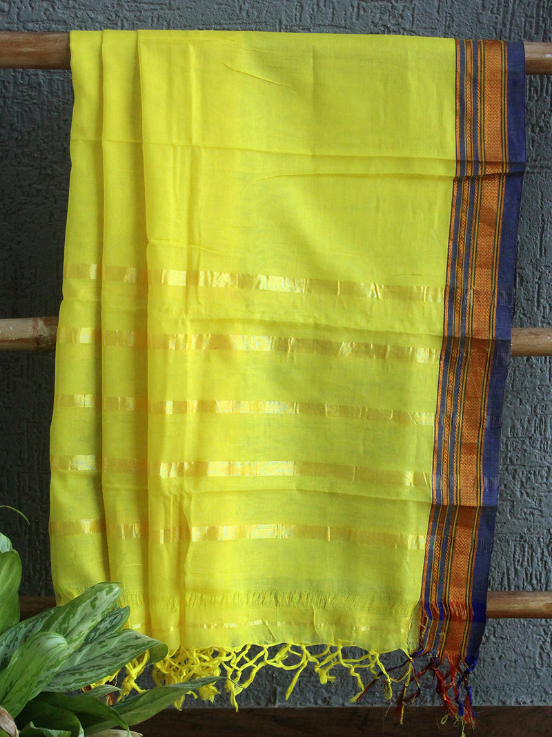 Yellow Dharwad Cotton Dress Material