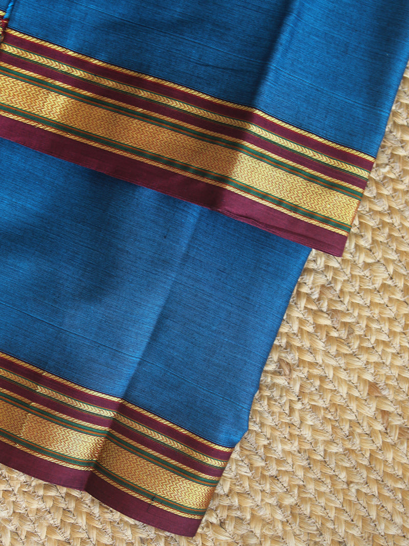 Blue Dharwad Cotton Dress Material