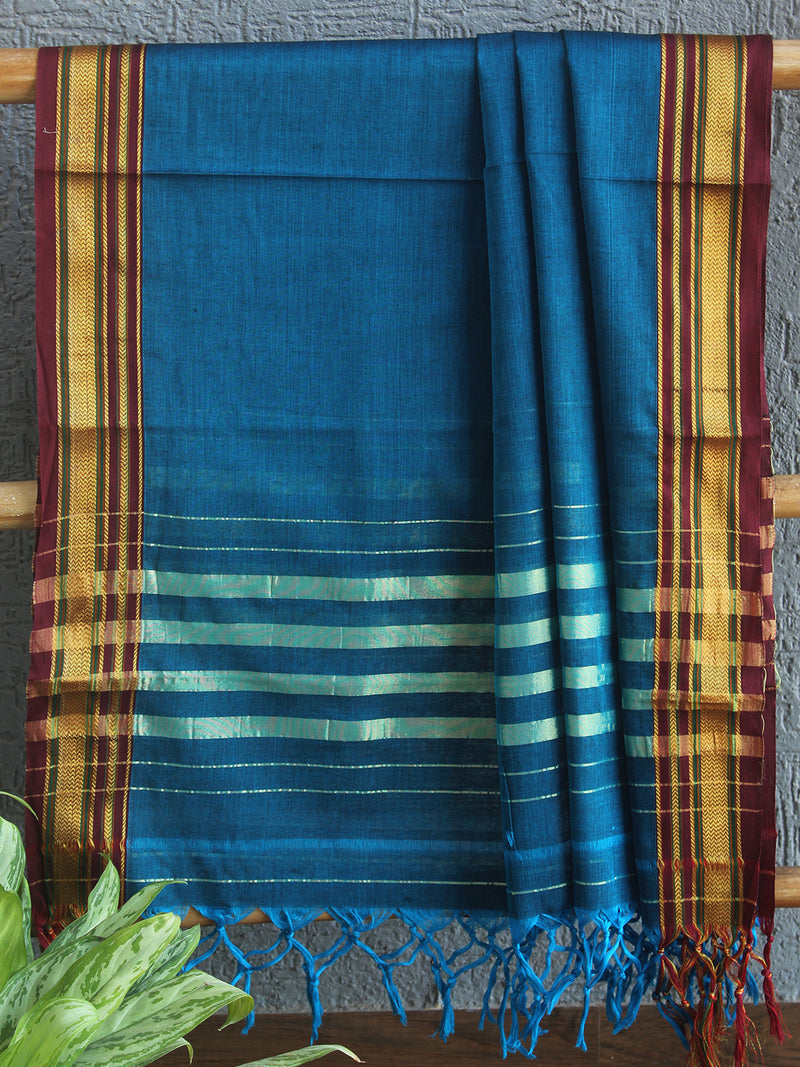 Blue Dharwad Cotton Dress Material