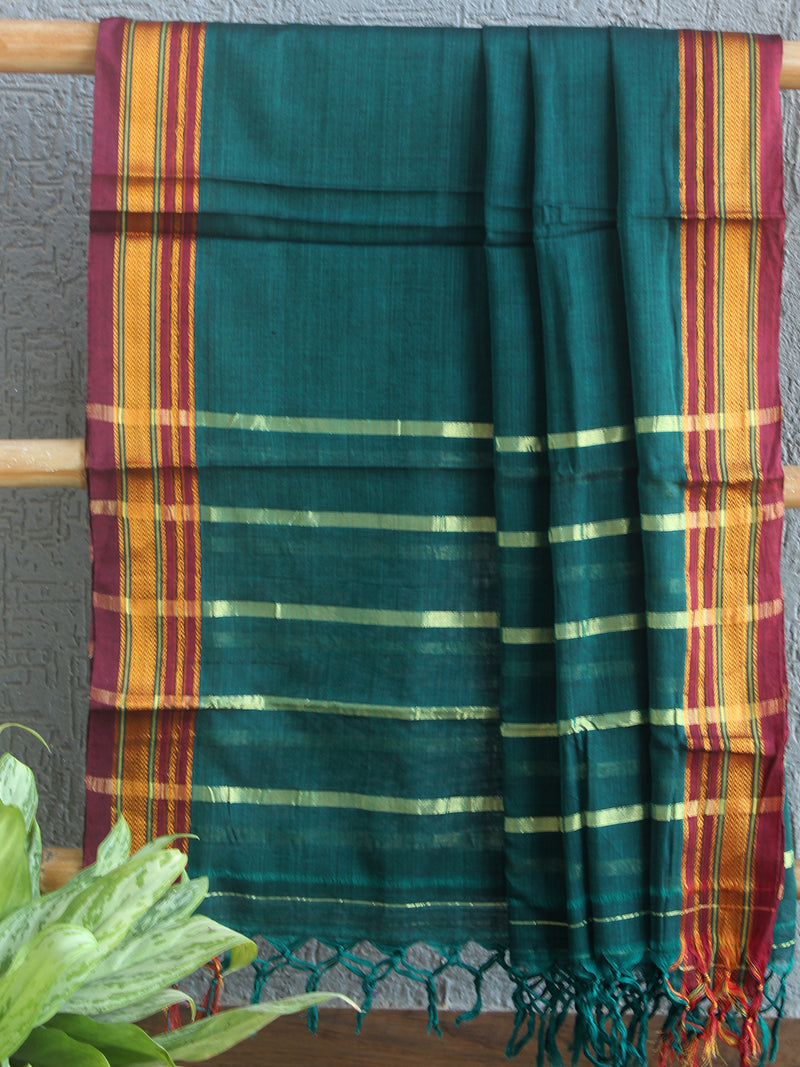 Teal Dharwad Cotton Dress Material