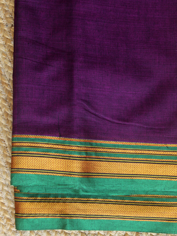 Purple Dharwad Cotton Dress Material