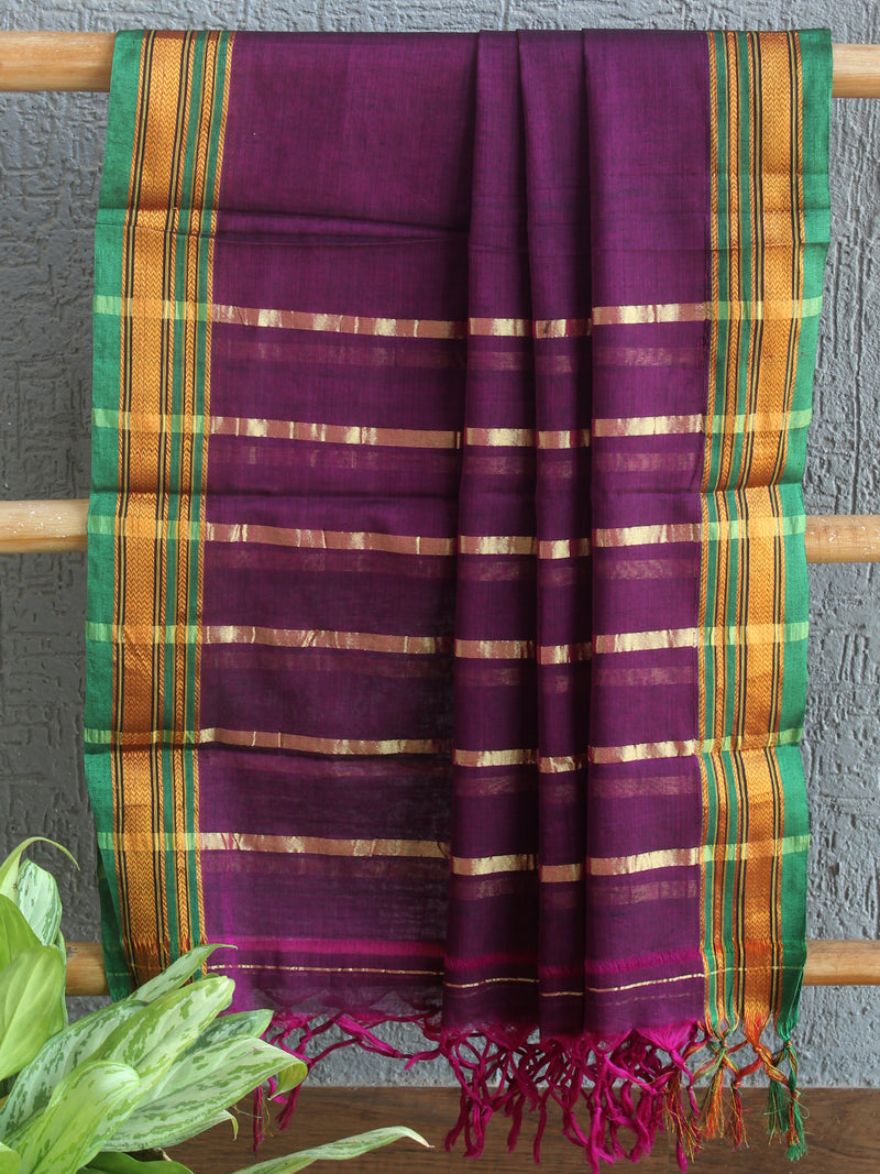 Purple Dharwad Cotton Dress Material