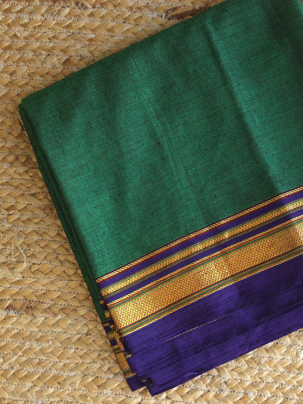 Green Dharwad Cotton Dress Material