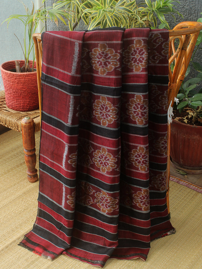 Blue Odisha Ikkat Handloom Cotton Saree