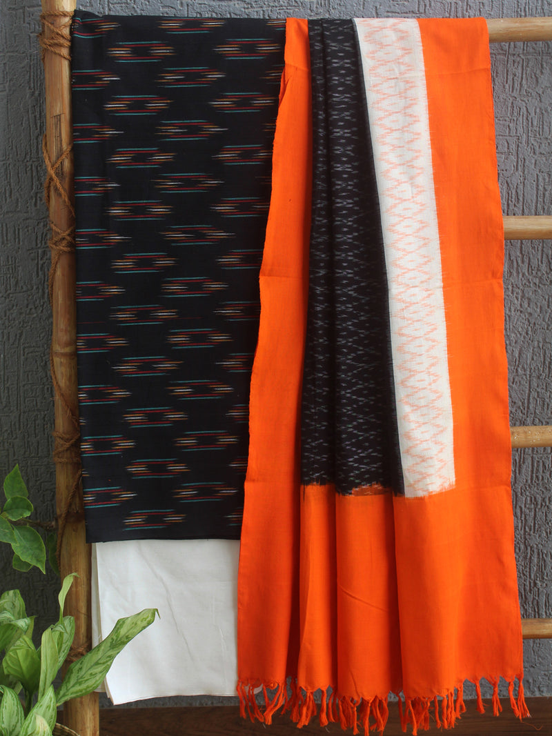 Pochampally Ikkat Handloom Cotton Dress Material