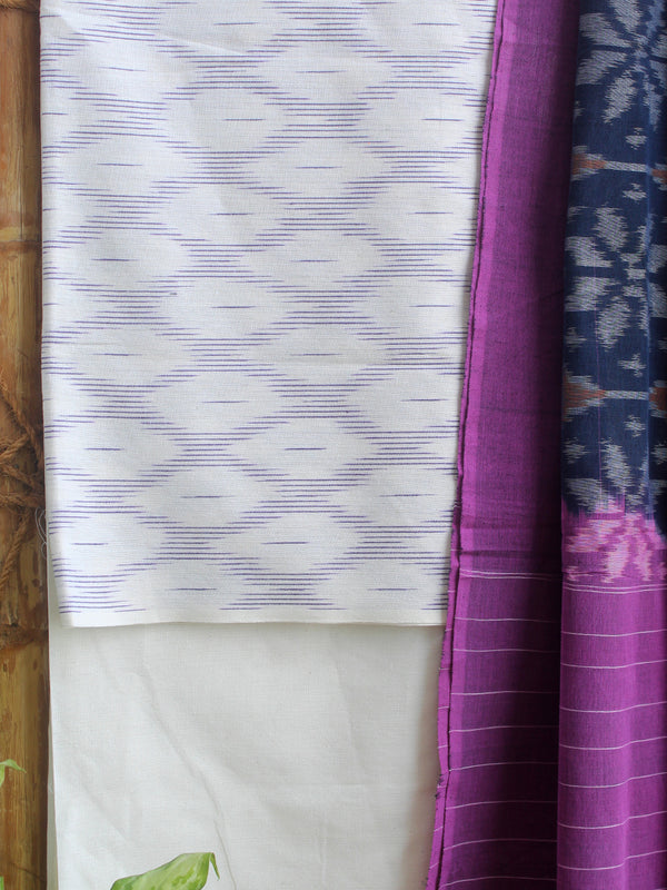 Pochampally Ikkat Handloom Cotton Dress Material