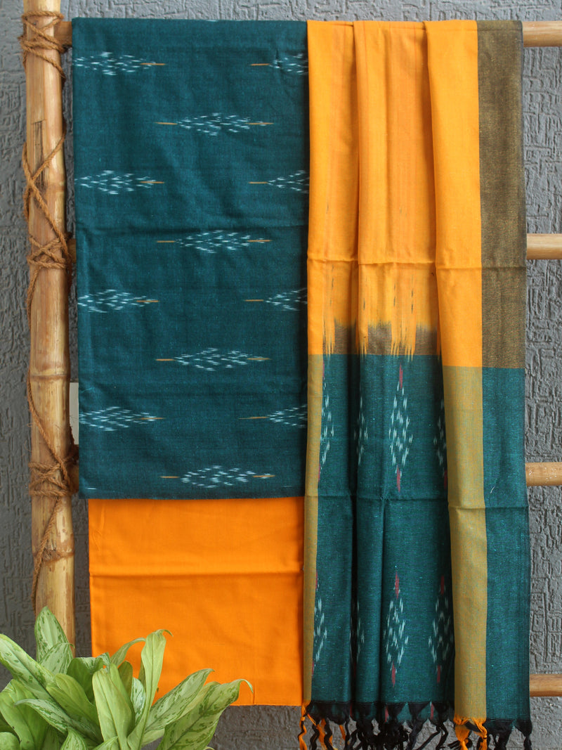 Pochampally Ikkat Handloom Cotton Dress Material