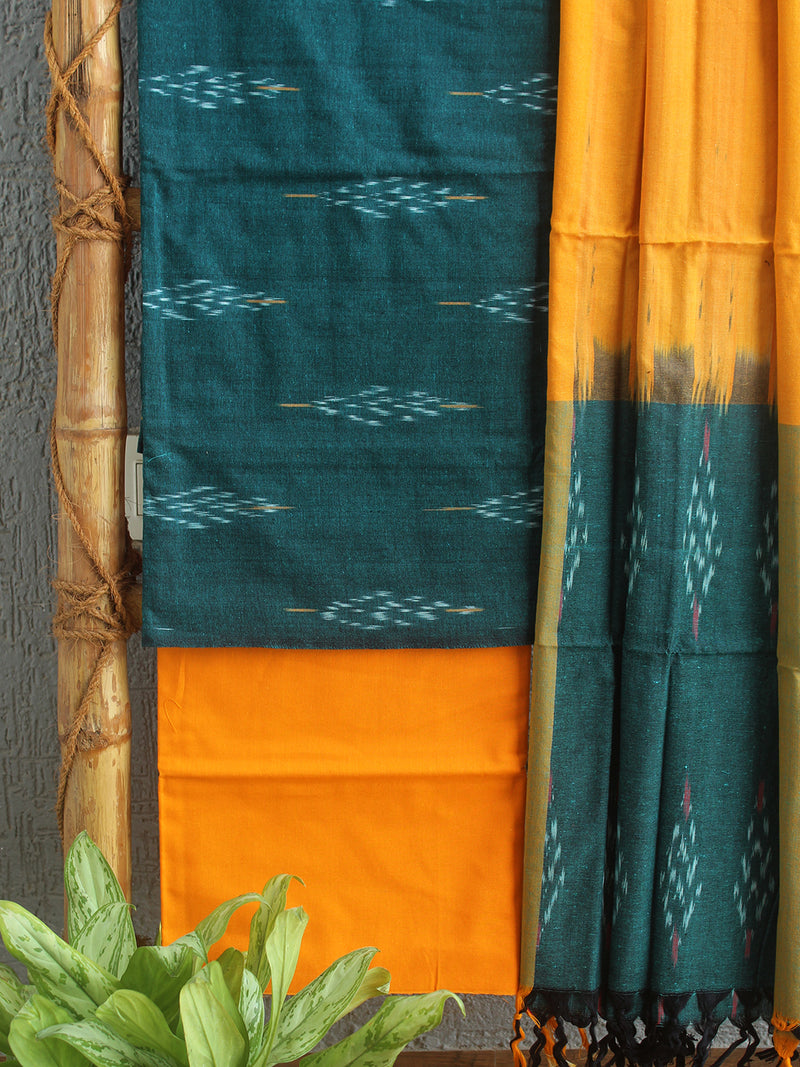 Pochampally Ikkat Handloom Cotton Dress Material