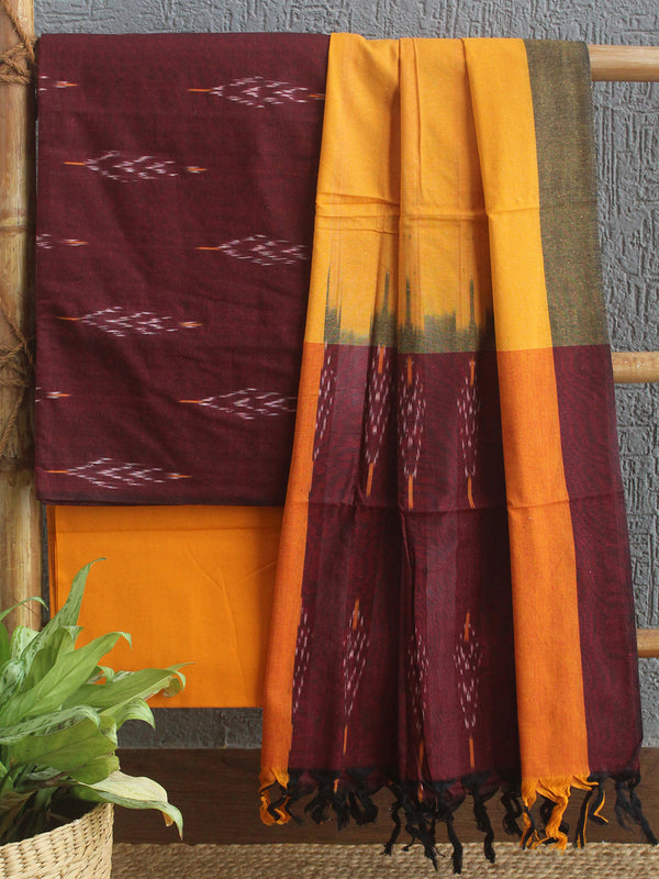 Pochampally Ikkat Handloom Cotton Dress Material