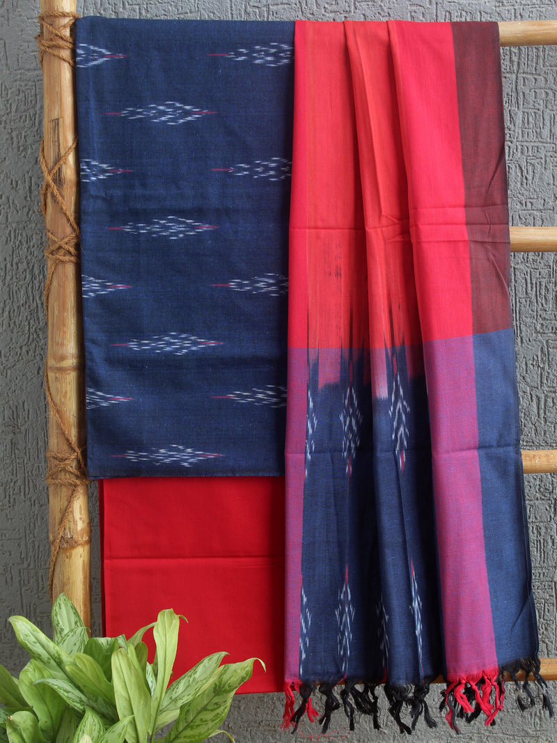 Pochampally Ikkat Handloom Cotton Dress Material