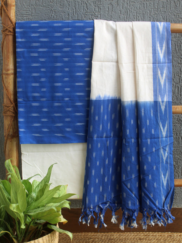 Pochampally Ikkat Handloom Cotton Dress Material