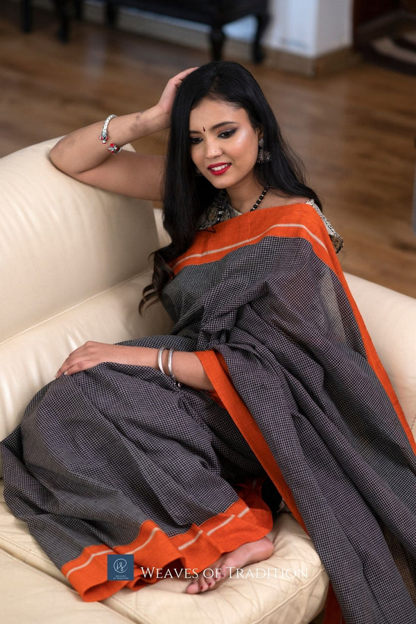 Patteda Anchu Handloom Cotton Saree