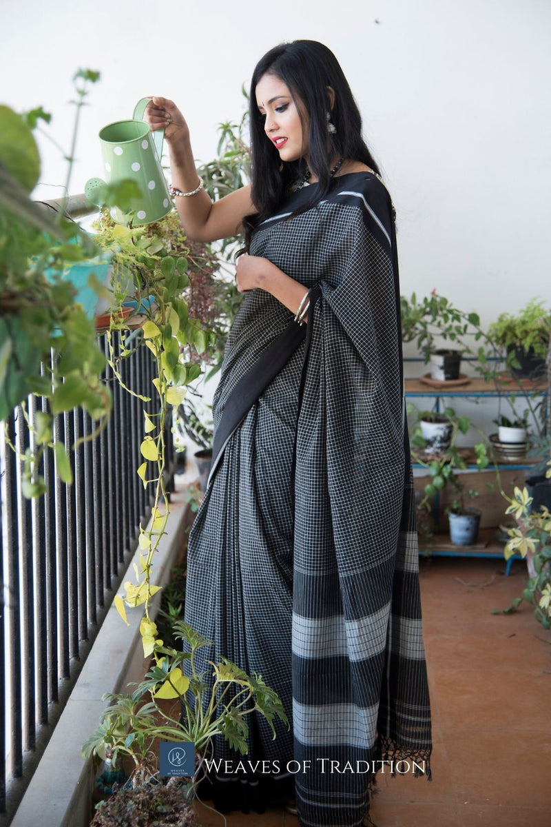 Patteda Anchu Handloom Cotton Saree