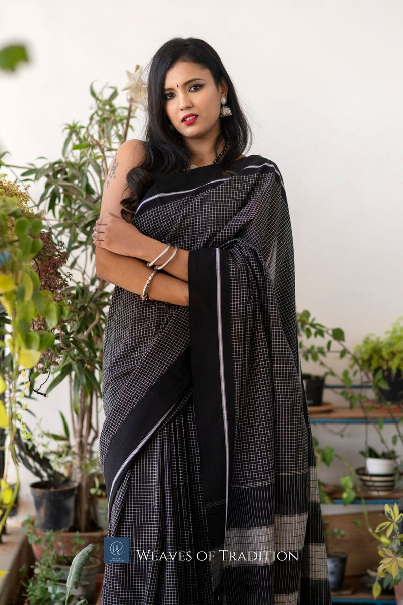 Patteda Anchu Handloom Cotton Saree