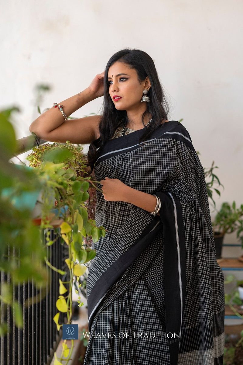 Patteda Anchu Handloom Cotton Saree